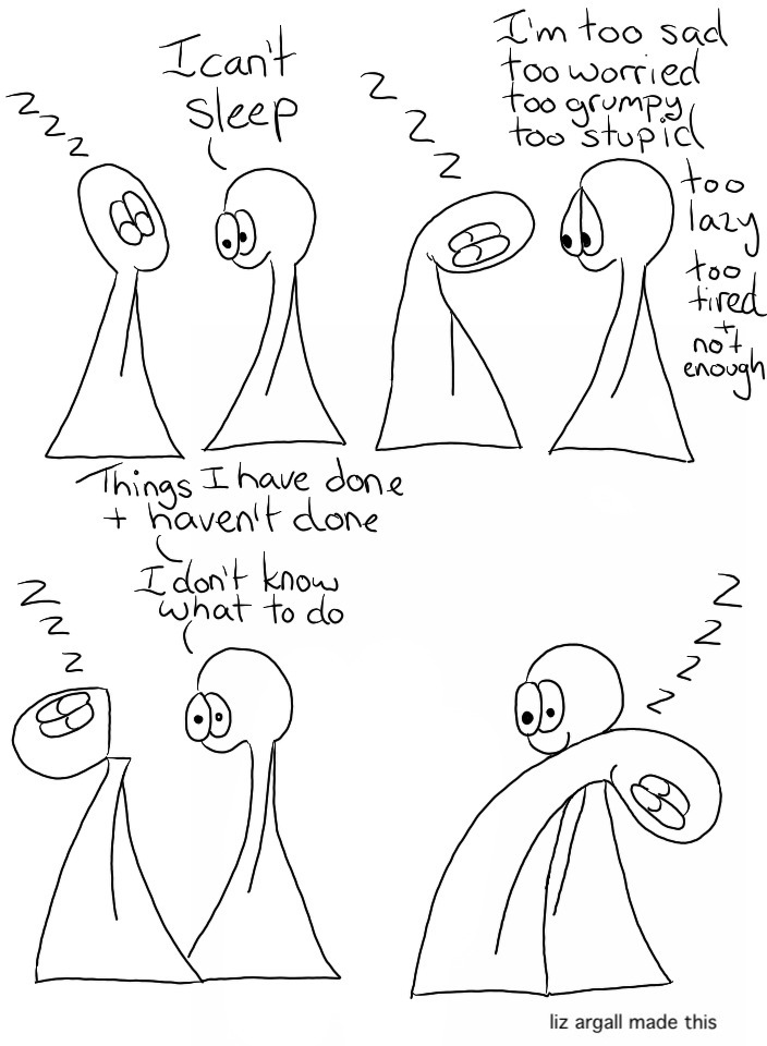 Sleep webcomic, see below for full transcript