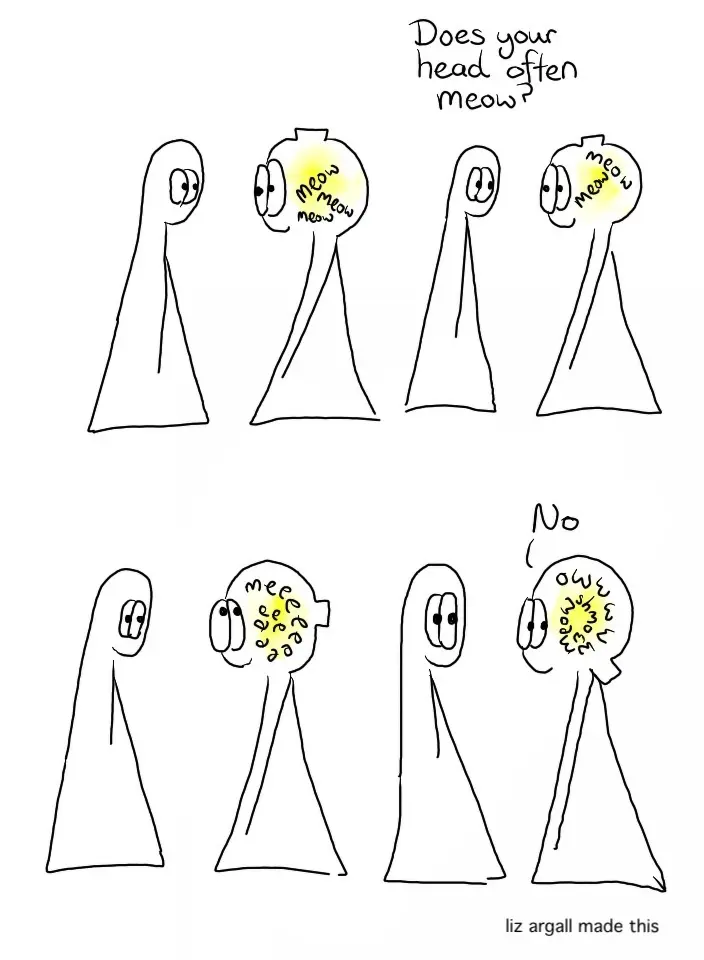 Pumpkin Cat Head Part 1 webcomic, see below for full details