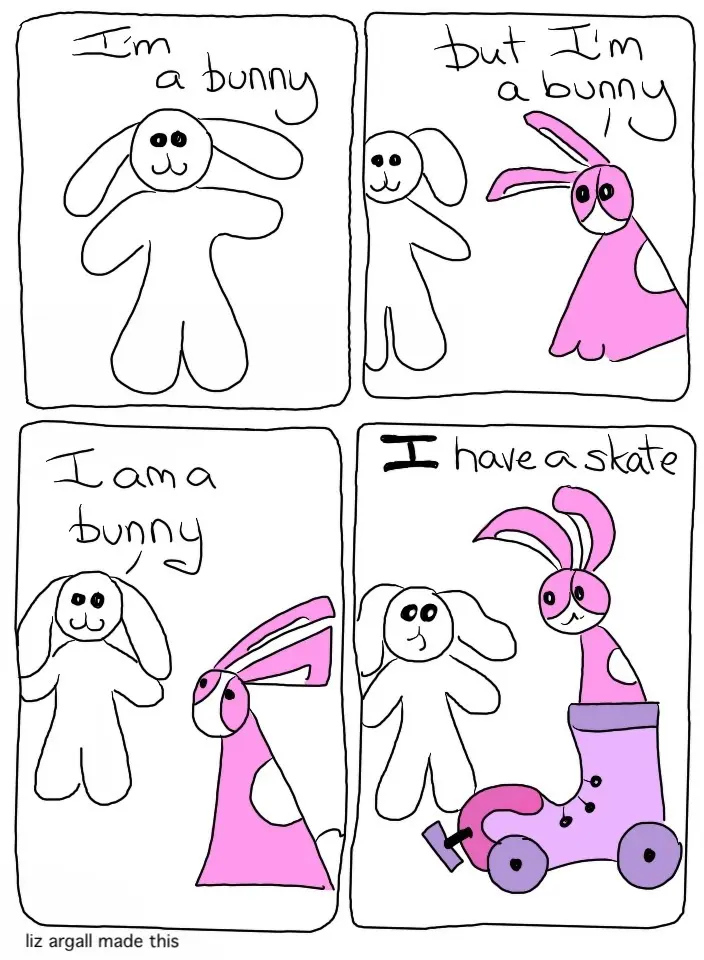 Transcript Monorail Bunny: I’m a bunny Bunson: but I’m a bunny Monorail Bunny: I am a bunny Bunson is suddenly in Roller Skate Bunson: I have a skate