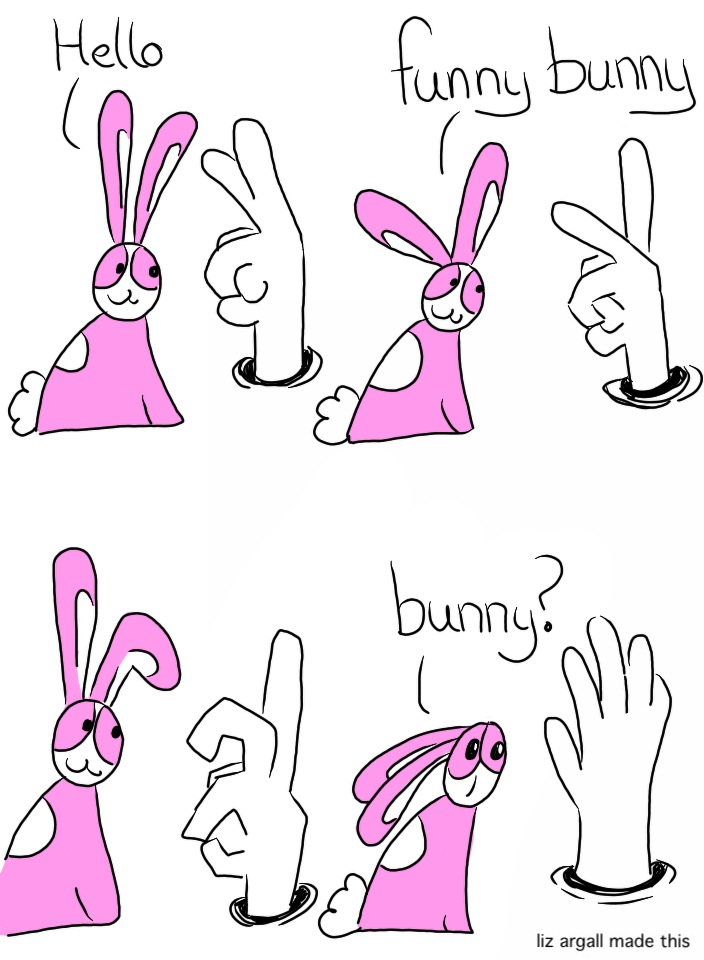 funny bunny webcomic, see below for full transcript