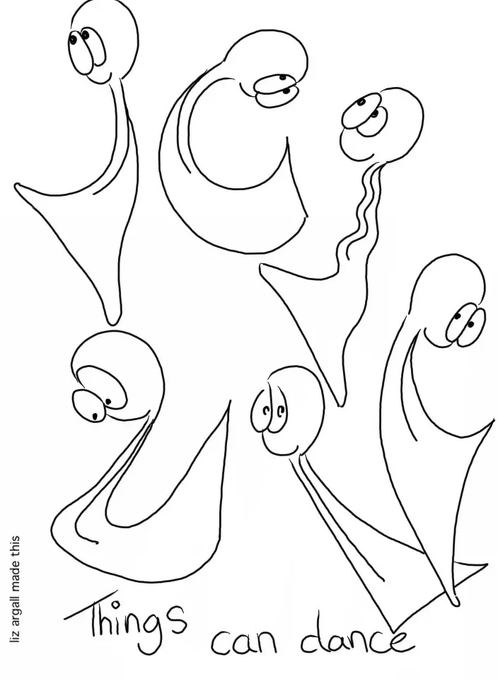 Thing 1 and 2 dance around in the air Things can dance