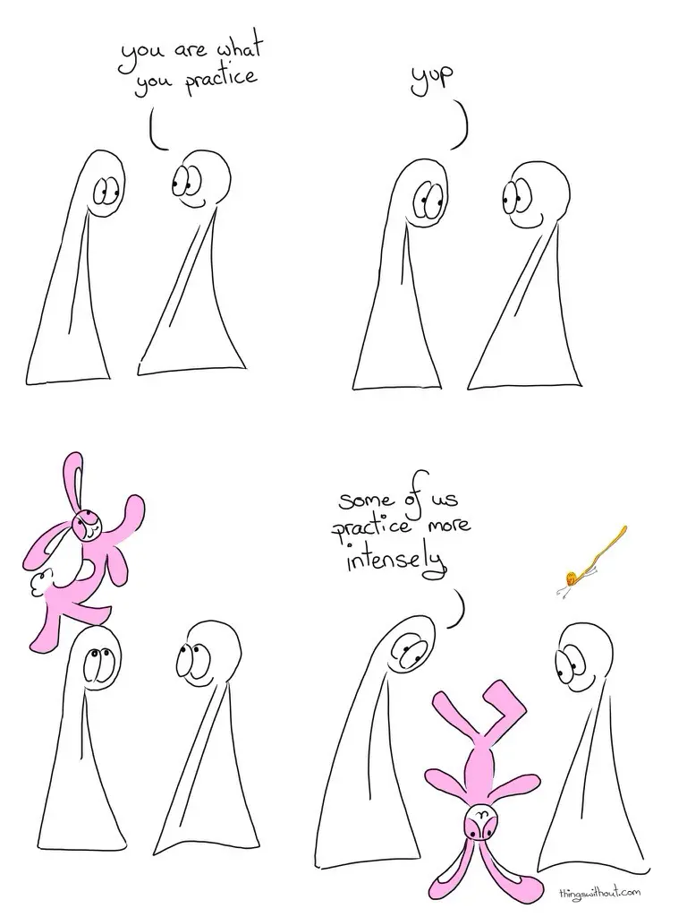 Practice webcomic, see below for full transcript