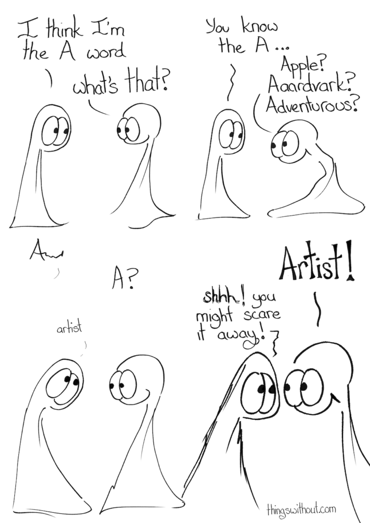 Artist comic, see below for transcript.