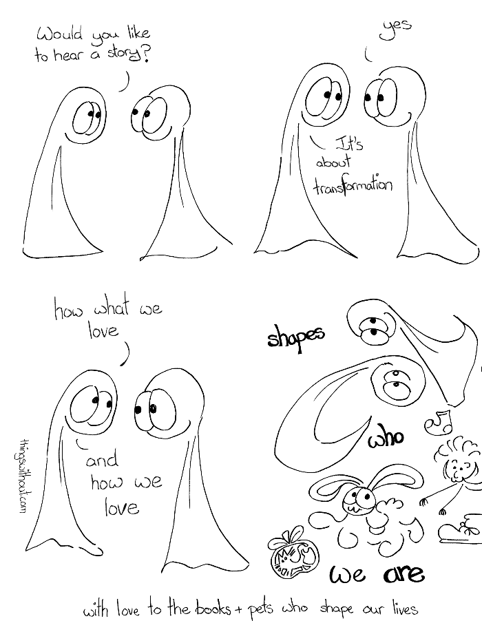 The Stories That Shape Us webcomic, see below for full transcript