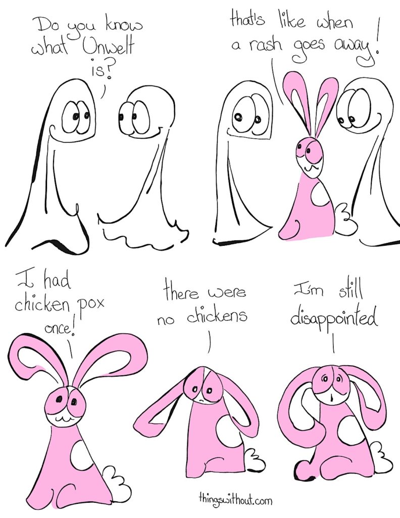 Umwelt Unwelt webcomic, see below fo full transcript