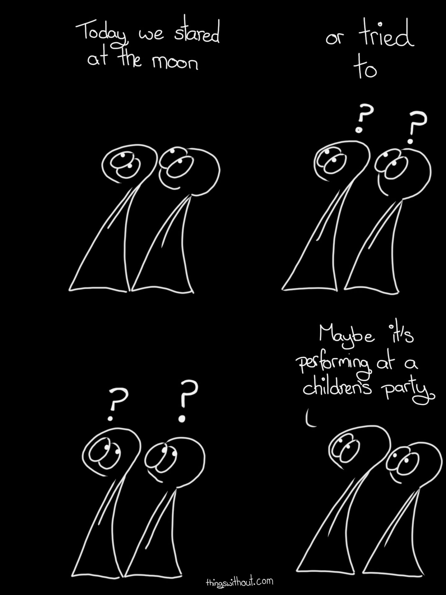 392: stare at the moon