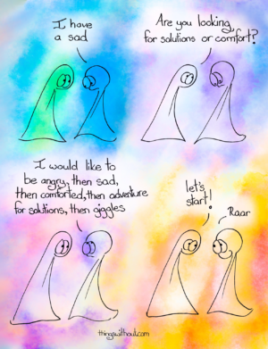 A Sad - 4 x Full Gloss Color Greeting Card