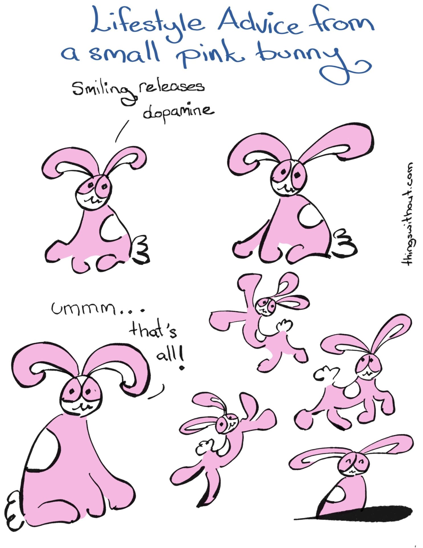 Lifestyle Advice From a Small Pink Bunny – Dopamine (Comic #591)